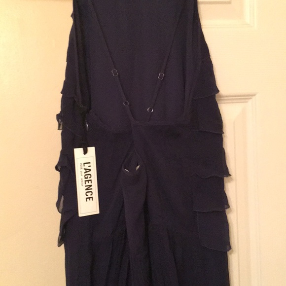 L'AGENCE Adriana Ruffle Maxi Dress - Picture 7 of 7